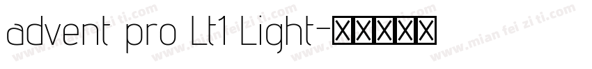 advent pro Lt1 Light字体转换